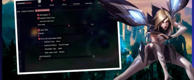 LS Script for League of Legends menu in game showcase